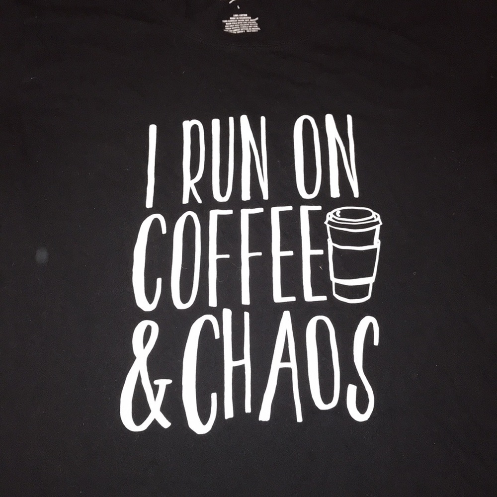 City Streets Moms Black T shirt Size L